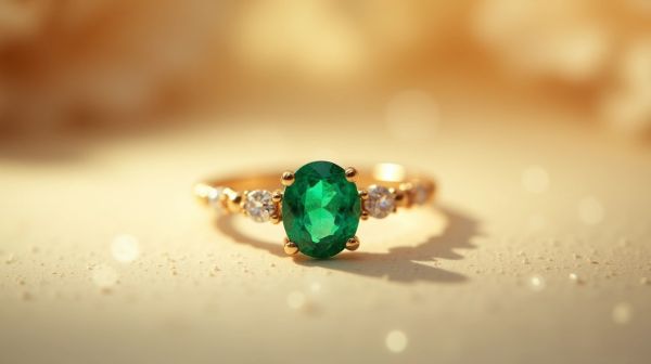 Un bijou d'amour : la magie de la bague émeraude